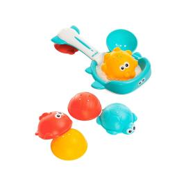 Hračky do vody koš s hračkami Akuku - multicolor