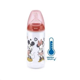 Kojenecká láhev na učení NUK Disney Mickey s kontrolou teploty 300 ml