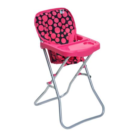 Jídelní židlička pro panenky PlayTo Dorotka - růžová