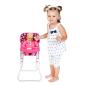 Jídelní židlička pro panenky PlayTo Dorotka - růžová