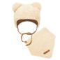 Zimní kojenecká čepička s šátkem na krk New Baby Teddy bear