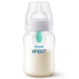 Kojenecká láhev Avent Anti-colic s ventilem AirFree 260 ml - transparentní