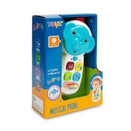 Dětská edukační hračka Toyz telefon slon - multicolor