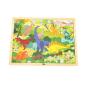 Dřevěné puzzle 48 dílků Viga Dinosauři - multicolor