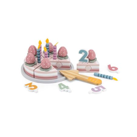 Dřevěný narozeninový dort Viga - multicolor