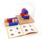 Dřevěná hra Viga Stavební bloky 3D - multicolor