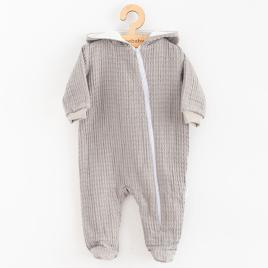 Kojenecký mušelínový overal s kapucí New Baby Comfort clothes