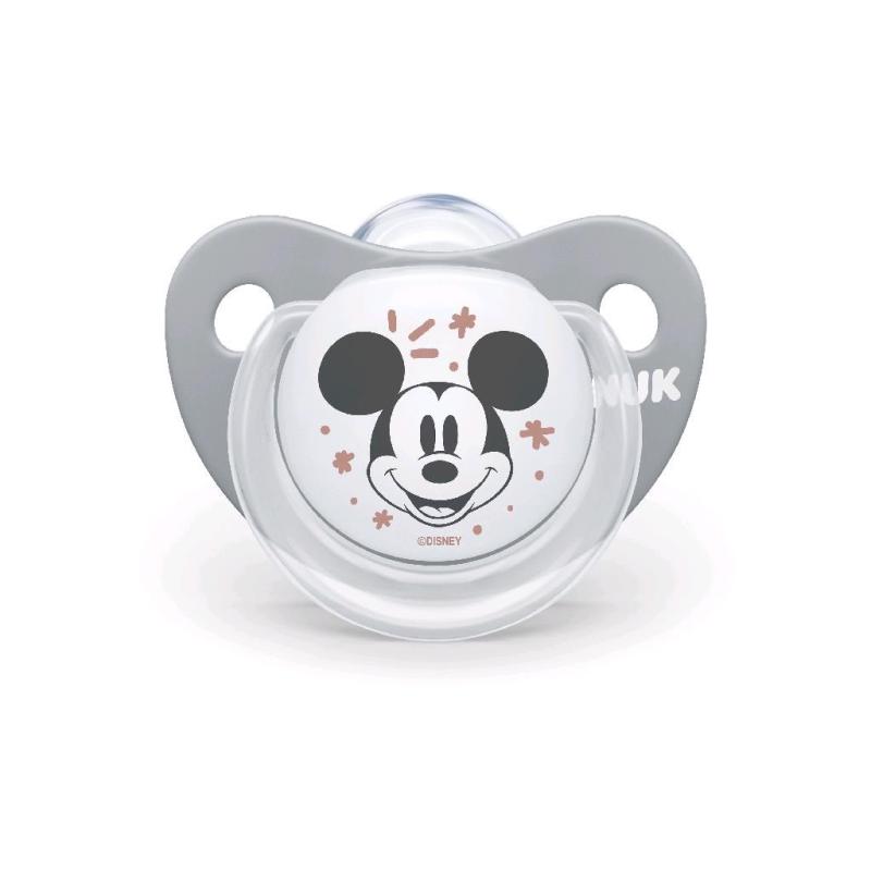 Šidítko NUK Trendline Mickey Mouse 6-18m šedé - šedá/6-18 m